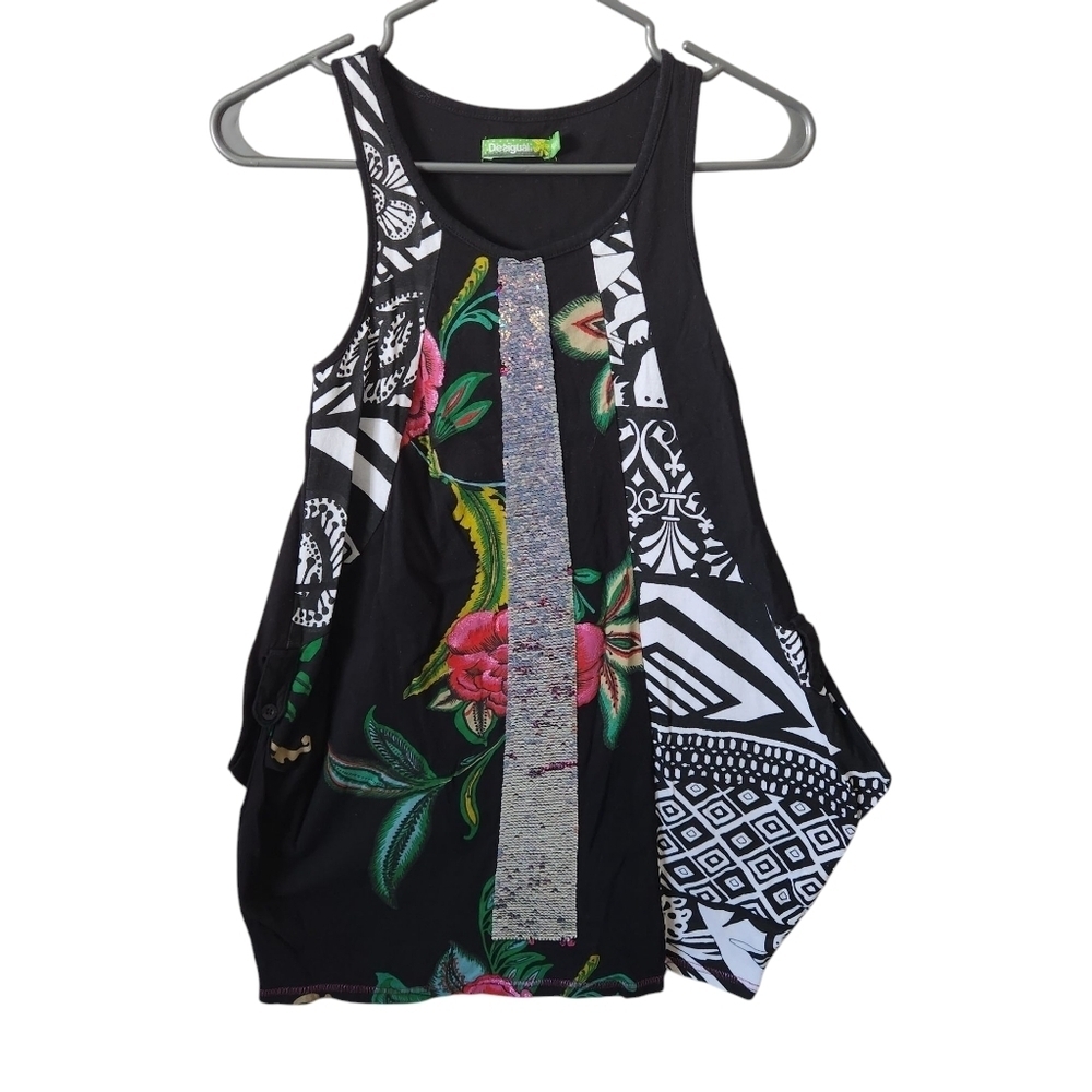 Desigual Floral and Geometric Dress